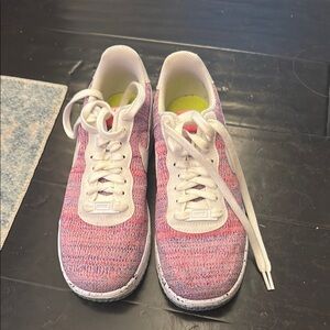 Women's Pink and White Athletic Shoes